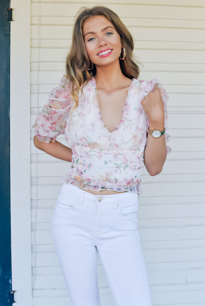 Best Moments Floral Print Top