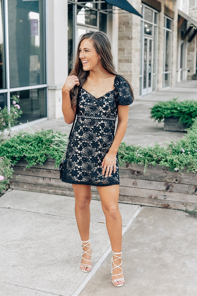 All for Love Black Lace Dress