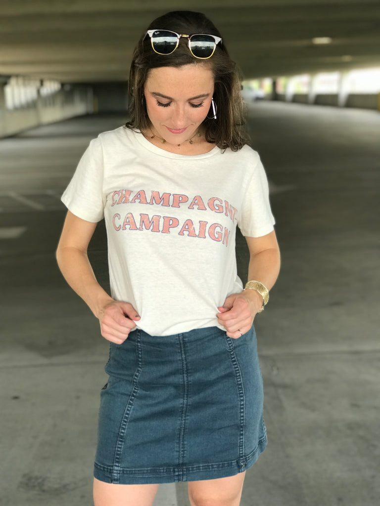 Champagne Campaign Graphic Tee