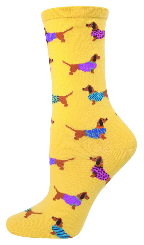 Haute Dog Yellow Socks