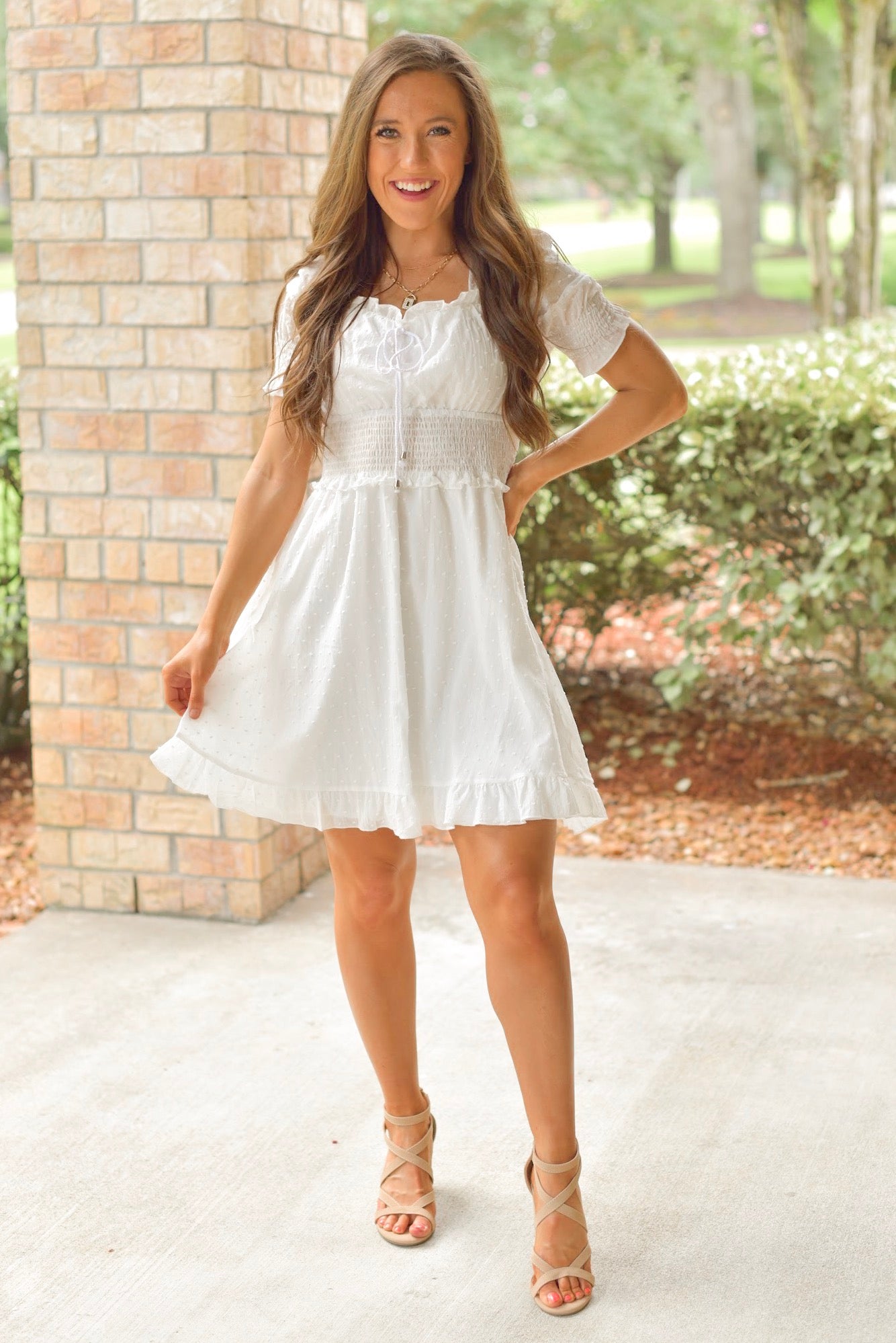 Hopeless Romantic Dress in White – Three Cords Boutique Hopeless Romantic Dress in White – Three Cords Boutique