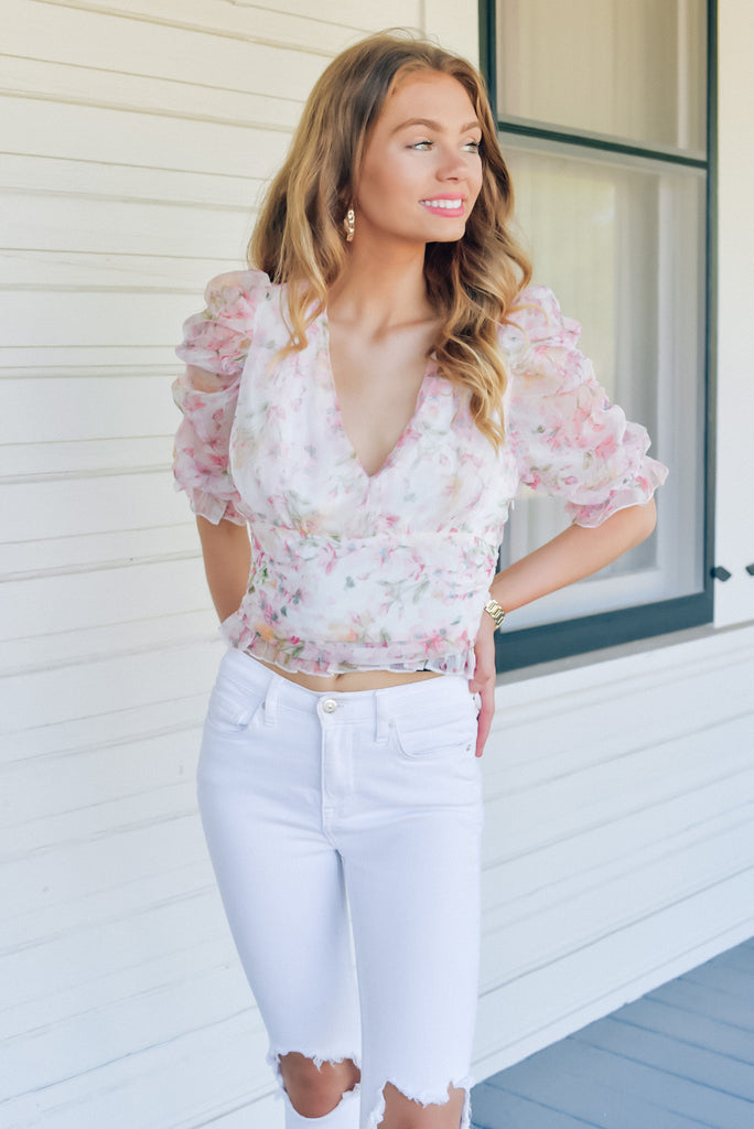Best Moments Floral Print Top