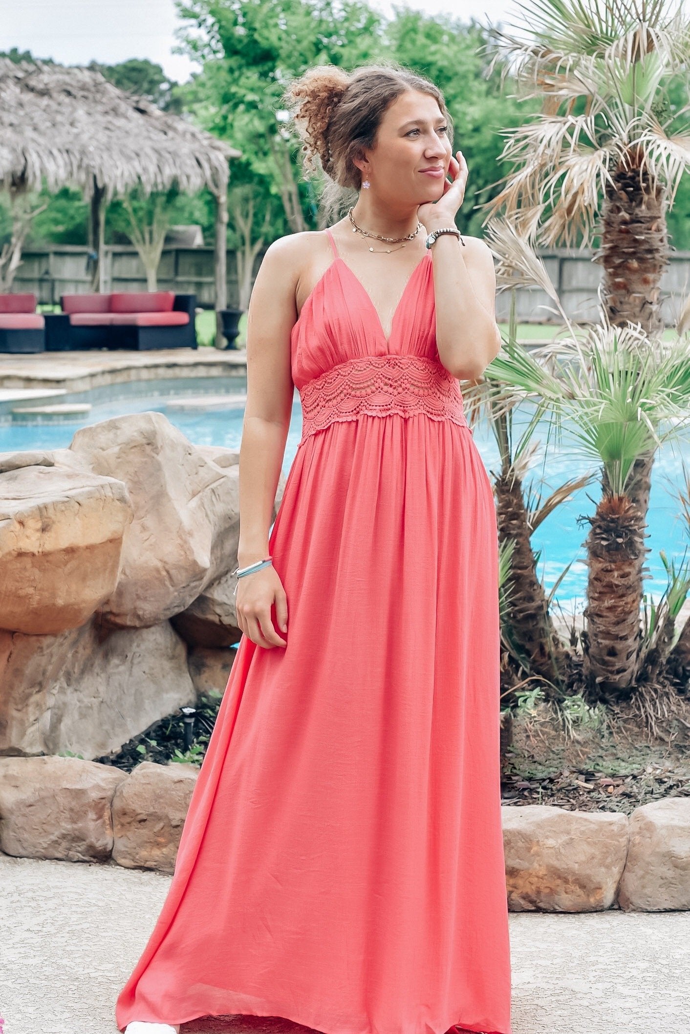 Island Time Coral Maxi Dress Three Cords Boutique Island Time Coral Maxi Dress Three Cords Boutique