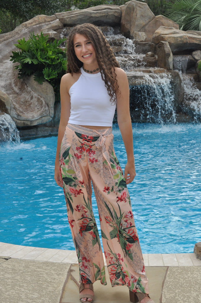 Just Peachy Flowy Pants