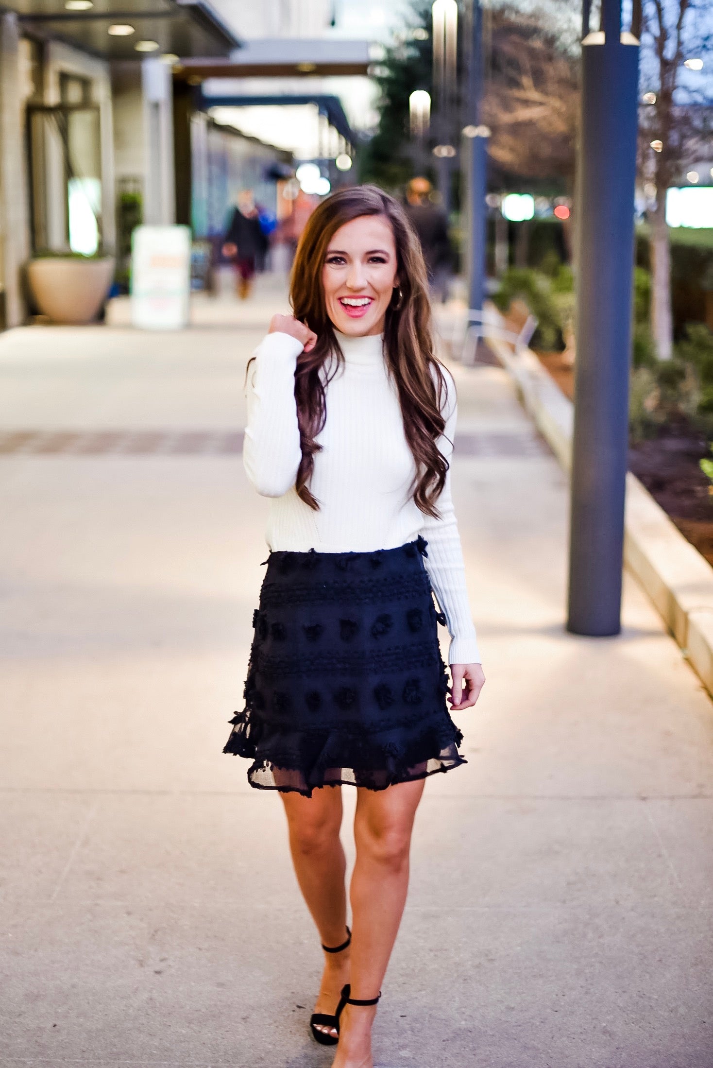 She's the One Detailed Skirt in Black – Three Cords Boutique