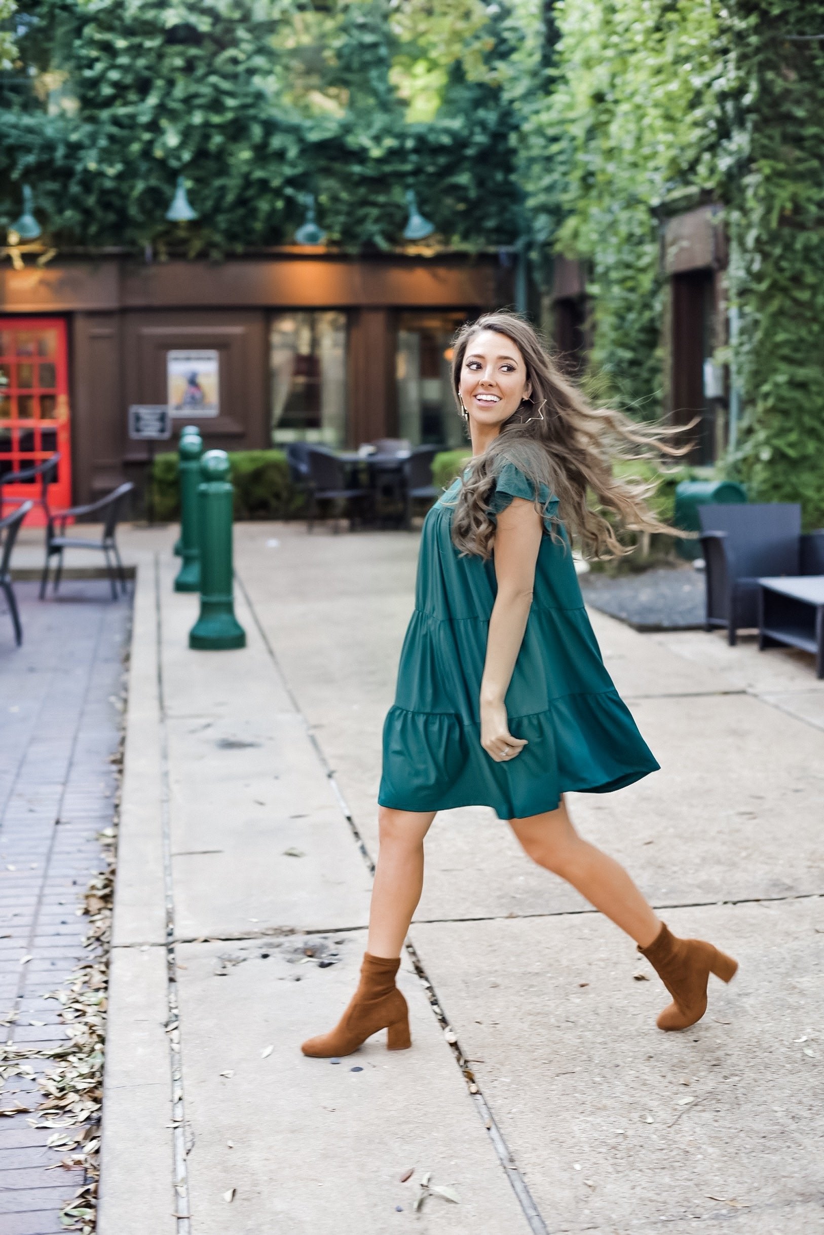 Timeless Beauty Babydoll Dress in Hunter Green Three Cords Boutique Timeless Beauty Babydoll Dress in Hunter Green Three Cords Boutique
